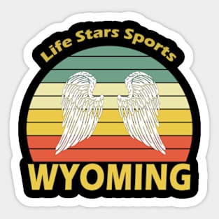 Wyoming Retro Sticker